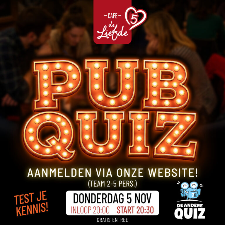 Pubquiz 5 november — Uitgaan in Harderwijk