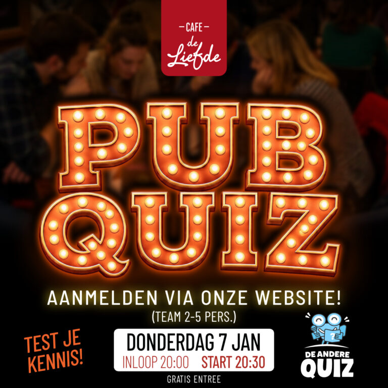 Pubquiz 7 januari — Uitgaan in Harderwijk
